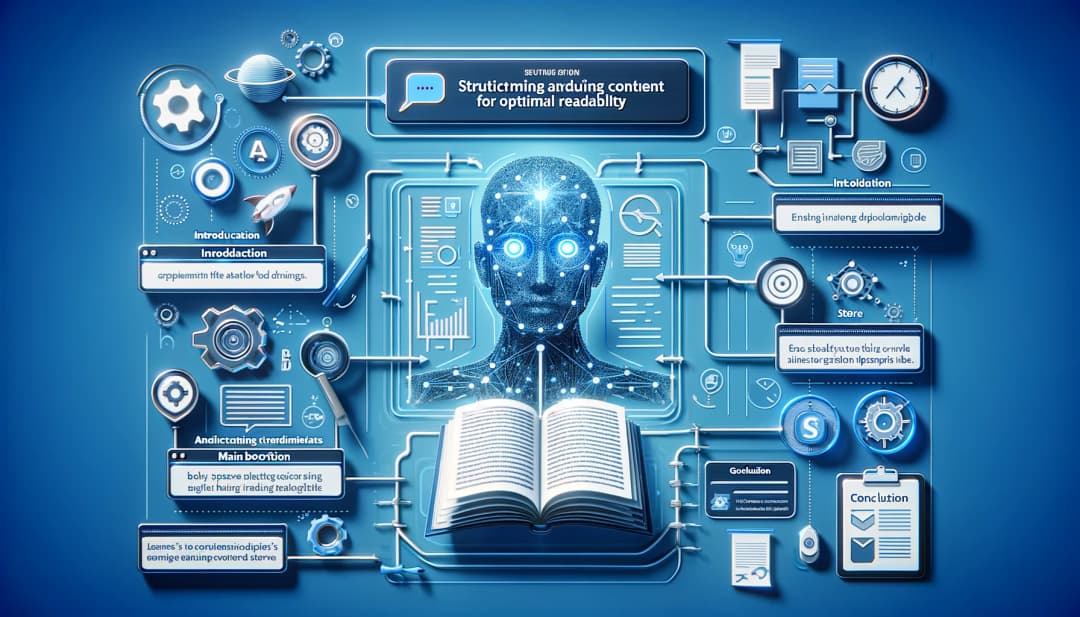 Image illustrating - Structuring AI blog post for readability