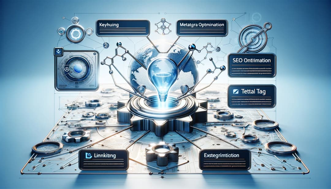 Image illustrating - Structuring AI blog post for SEO optimized blog post